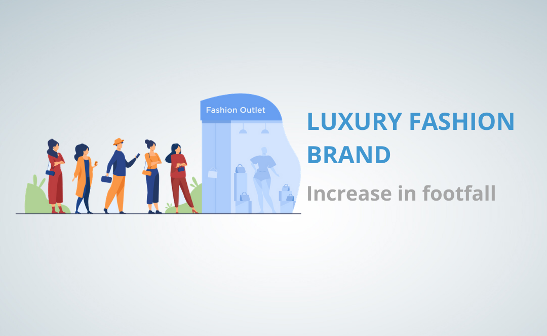 Luxury fashion brand Increase in Footfall Stratify Digital